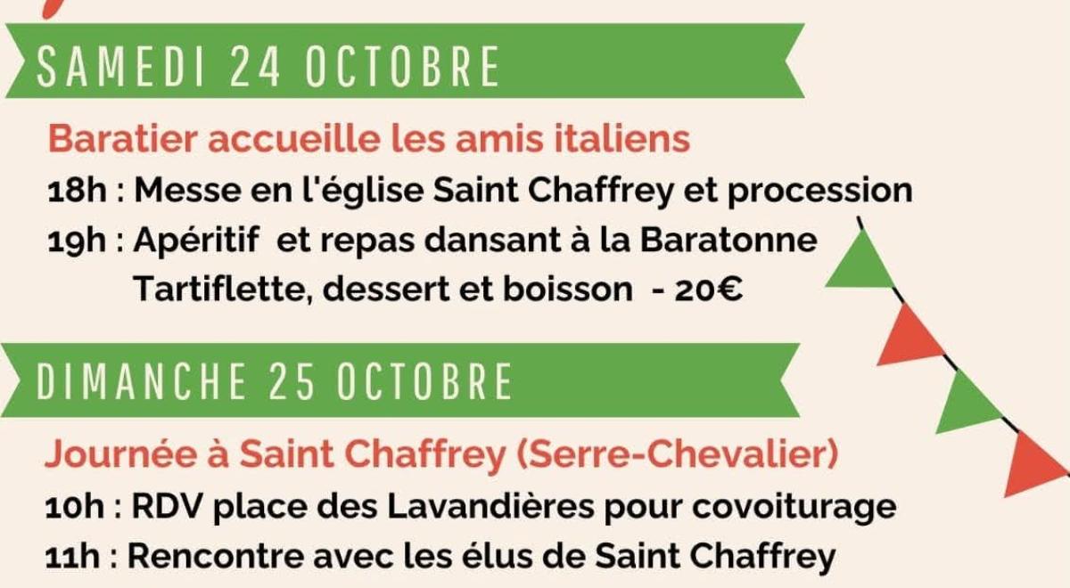 2026.10.24 et 25 Fête de la Saint Chaffrey