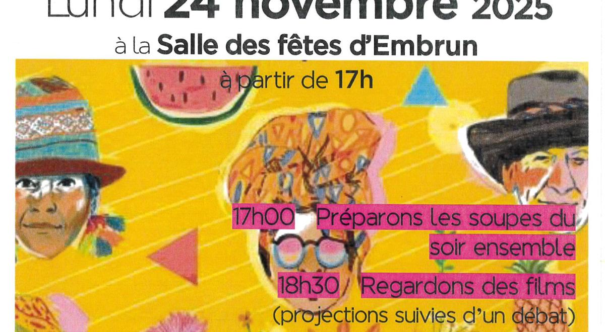 Festival Alimenterre : Invitation à la soirée du 24 novembre