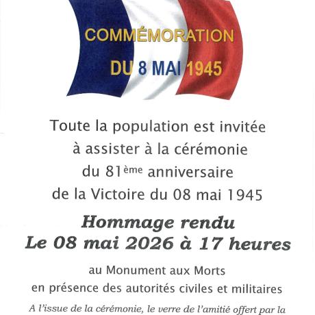 cérémonie 08 mai 2026