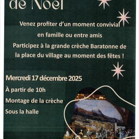 Montage de la crèche Baratonne