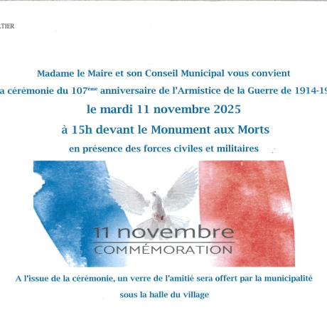 Cérémonie du 11 novembre 2025 Cérémonie du 11 novembre 2025