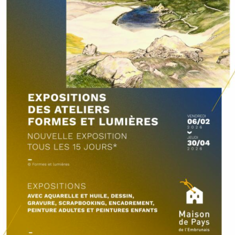Maison de Pays : expositions Ateliers Formes et Lumières 