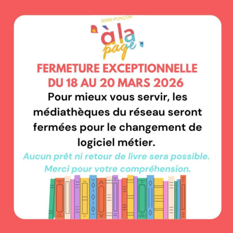 Fermeture exceptionnelle