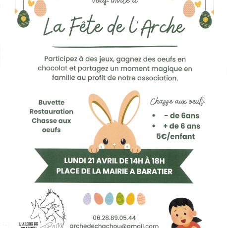 Fête de l'Arche de Chachou - Lundi 21 avril à Baratier