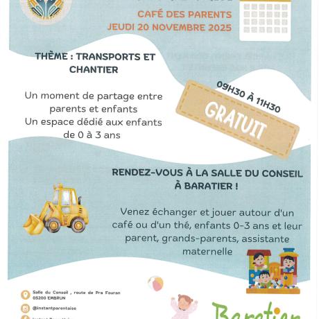 Instant Parent'Aise - Café des Parents