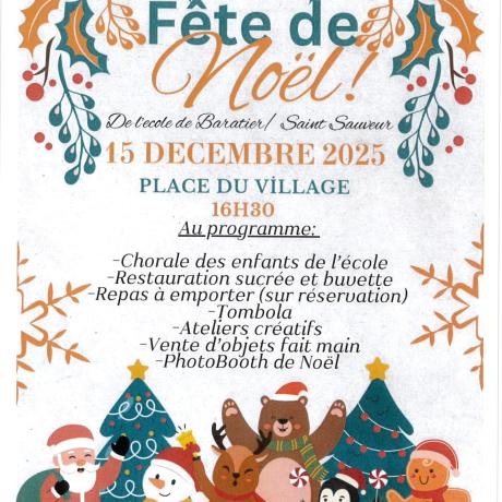 Fête de Noël de l'école de Baratier/Saint Sauveur