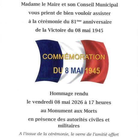 Cérémonie du 8 mai 1945