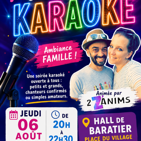 soirée karaoke BARATIER