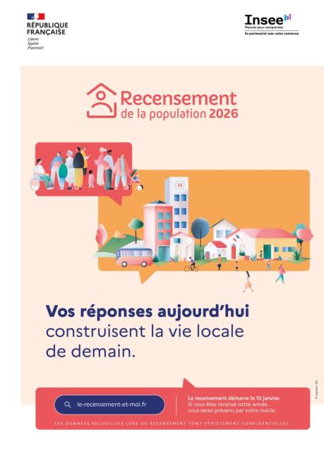 Recensement de la population - Enquête 2026