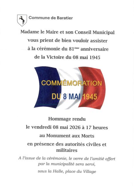 Cérémonie du 8 mai 1945