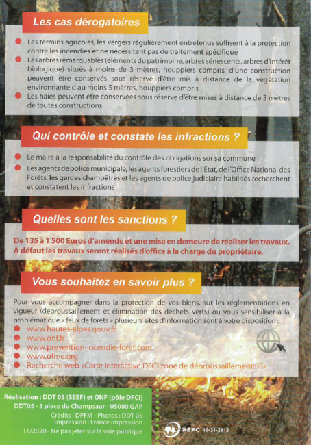 prévention incendies forêts