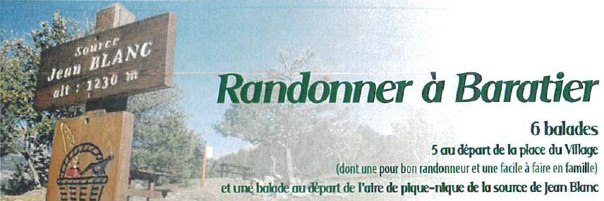 Randonner à Baratier